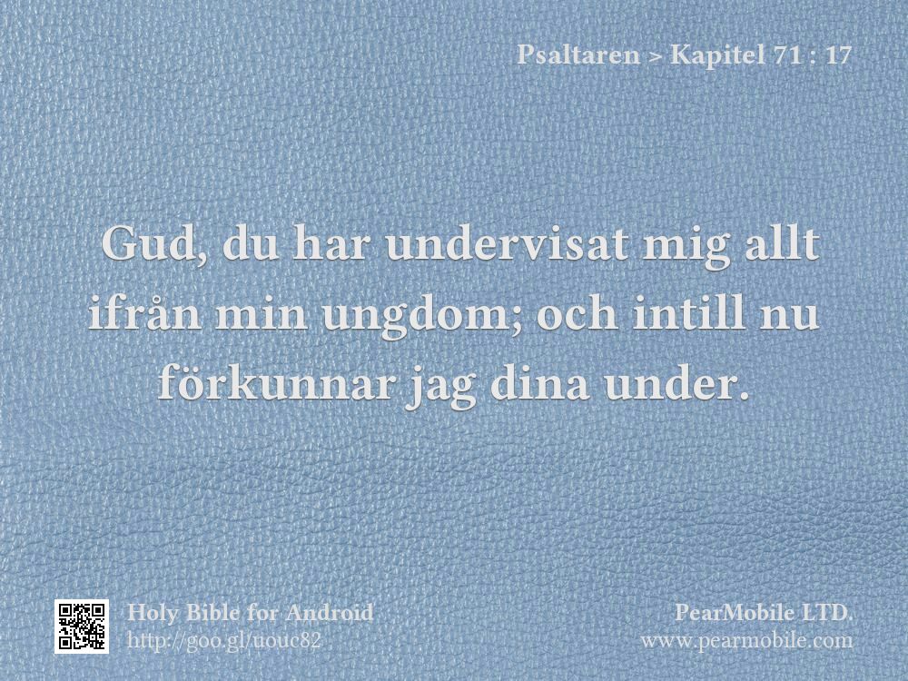 Psaltaren, Kapitel 71:17